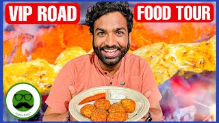 Zirakpur VIP Road Street Food Tour  Pizza Momos Chaap amp More  Veggie Paaji [upl. by Palecek275]