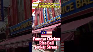 🇲🇾 Malacca chicken rice ball that you cannot see anywhere  Malaysia travel [upl. by Lazos]