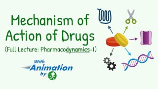 ALL the Mechanism of Drug Action  Pharmacodynamics  Principles of Drug Action  Enzymes Receptors [upl. by Yort51]