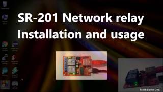 Get started whit SR201 Network relay Installation and usage tutorial [upl. by Alarice]