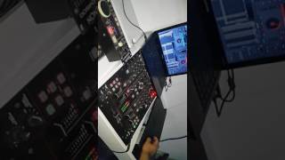 Probando el denon 4500 en modo timecode con virtual dj y la interface es el mesclador american audio [upl. by Aihpled248]