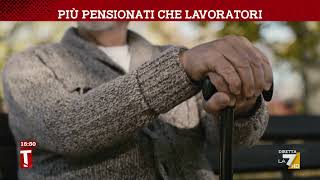 Un paese senza futuro più pensionati che lavoratori [upl. by Kirima]