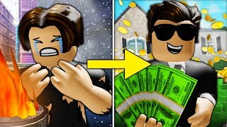 POOR TO RICH PART 4 THE END OF ROGER  A SAD ROBLOX JAILBREAK MOVIE [upl. by Ram]