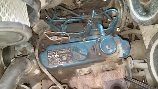 3 cylinder Kubota diesel motor fuel injector removal and replacement [upl. by Ahseet742]