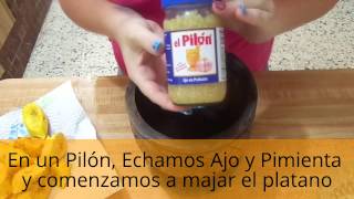 Mofongo con Camarones en Salsa Criolla [upl. by Essirahc731]