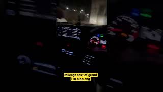 Mileage test of grand i10 nios cng in city [upl. by Renaldo]