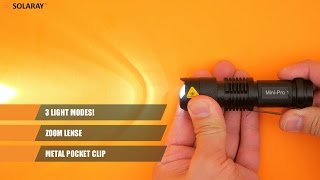 SOLARAY MiniPro 1 LED Flashlight [upl. by Lemon931]