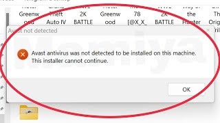 Fix Avast antivirus was not detected to be installed on this machine this installer cannot continue [upl. by Nanda]