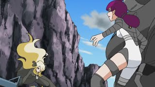 Cynthia And Garchomp save Ash Dawn Brock From Team Galactic [upl. by Lativa]