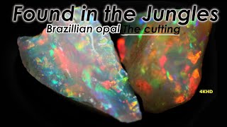 Have you ever seen Jungle opal Cut into a Cabochon Mined from the Jungles of Brazil [upl. by Darcy788]