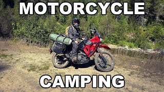 Solo Motorcycle Camping in North Idaho Backcountry  KLR650s [upl. by Aneram]