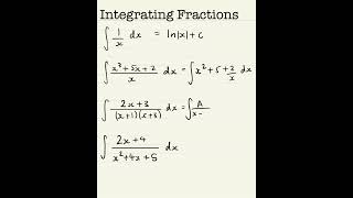 Integrating Fractions [upl. by Tupler]