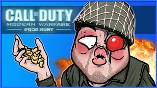 COD4 Prop Hunt Funny Moments Allergic Reaction to Cashews Hacked by Trump amp Sneaky Sandbags [upl. by Annod627]