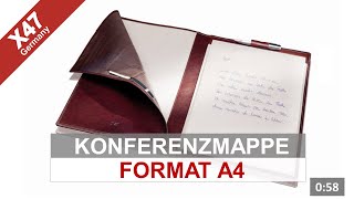 X47 Konferenzmappe im Format A4 [upl. by Cos]