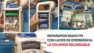 Como recuperar Bocina con lampara de emergencia reciclaje reparaciones 18650battery [upl. by Bergeron406]