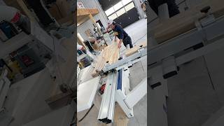 Cutting some acacia butcher block on the ​⁠SCMGroupSpA Nova si 400 for the tool storage system [upl. by Byrle]