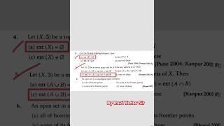 Part3  Topological Spaces  Objective Type Questions  CSIR NET By Ravi Yadav Sir shorts [upl. by Descombes]