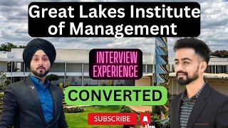 GREAT LAKES INSTITUTE OF MANAGEMENT INTERVIEW EXPERIENCE [upl. by Brazee157]