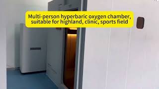 Multiperson hyperbaric oxygen chamber suitable for highland clinic sports field [upl. by Hares]