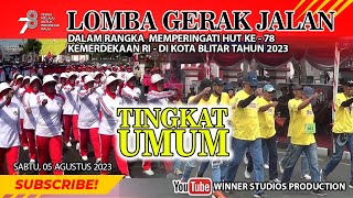 LOMBA GERAK JALAN UMUM KOTA BLITAR 2023 [upl. by Lennej961]