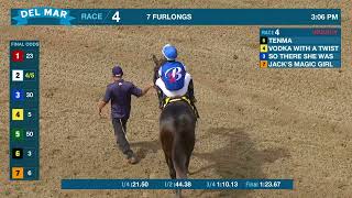 Tenma wins the Fanduel Racing Del Mar Debutante GI race 4 at Del Mar 9724 [upl. by Ianej]