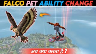 FALCO PET ABILITY IN FREE FIRE  FALCO PET ABILITY CHANGE  NEW ABILITY IN FALCO [upl. by Pollie675]