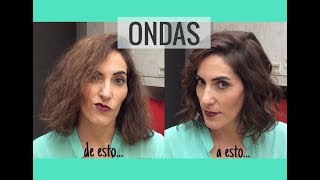 Peinado ONDAS fáciles de hacer  pelo corto [upl. by Hanej]