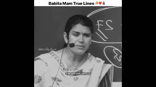 Babita Mam True Lines  Babita Mam Motivational Speech  motivation [upl. by Normy]