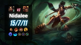 NIDALEE JUNGLE vs BRAND  EUW LoL Challenger Patch 142 [upl. by Hteazile29]