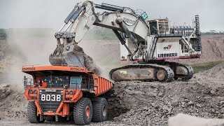 Liebherr R9800 Marion 8750 Bucyrus 495HF  MOBILE EXPERIENCE 009 [upl. by Emoryt591]