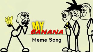 My Banana Song Remix  4K Meme  Rico Animation x Music Zone  Best Funny Song  Banana Song 2023 [upl. by Iahk]