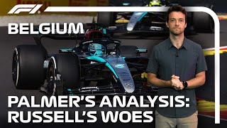 Mercedes’ Error Why Russell Was Disqualified In Belgium  Jolyon Palmer’s F1 TV Analysis  Workday [upl. by Rabin]