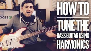 How To Tune The Bass Guitar Using Harmonics [upl. by Carena]