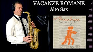 VACANZE ROMANE  Matia Bazar  Alto Sax  Free score [upl. by Relyhcs842]