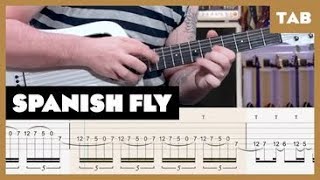 Van Halen  Spanish Fly  Guitar Tab  Lesson  Cover  Tutorial  Blue Lava [upl. by Vanny]