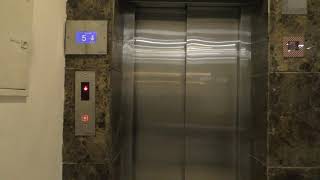 Escon Elevator with rare NS button disabled in a hotel in India 09Dec2018 インドのＮＳボタン付エレベータ [upl. by Reichert]