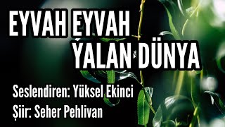 EYVAH EYVAH YALAN DÜNYA  Seslendiren amp Müzik Yüksel Ekinci  Şiir Seher Pehlivan [upl. by Hermosa932]