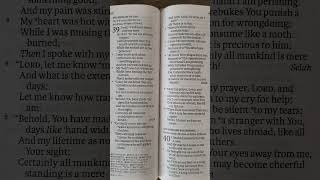 NASB Book of Psalms Chapter 39 [upl. by Dumah]