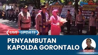 Suasana Penyambutan Kapolda Gorontalo yang Baru Gunakan Pedang Pora oleh 22 Personel [upl. by Nytsirt]