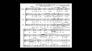 SEÑOR TEN PIEDAD  Misa Super Brevis SATB [upl. by Sukey]