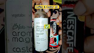 coffee powder  castor oil for hair growth ✅ shorts [upl. by Anaidni]