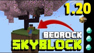 MAPA SkyBlock para Minecraft Bedrock 120 y 121  Actualizado ✔ [upl. by Annoynek]