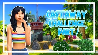 🌴 CASTAWAY CHALLENGE Part 1  Survival of The Fittest  Sims 4🌴 [upl. by Anahsor371]