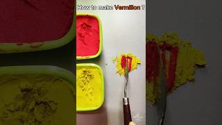 How to make Vermilion color with powder Satisfying color mixing🖌️🎨 shorts ytshorts [upl. by Fidele]