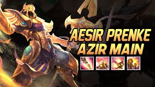 Aesir Prenke quotAzir Mainquot Montage  Best Azir Plays [upl. by Hcaz586]