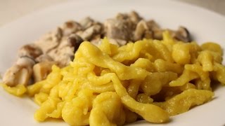 Vegane Spätzle mit PilzRahmSauce [upl. by Nnylekoorb]