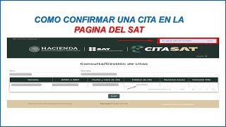 COMO CONFIRMAR UNA CITA PARA EL RFC CON HOMOCLAVE EN LA PAGINA DEL SAT [upl. by Anileba578]