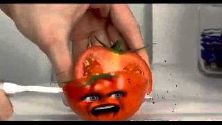 Annoying Orange DeathKnife Attack Tomato [upl. by Ettenim]