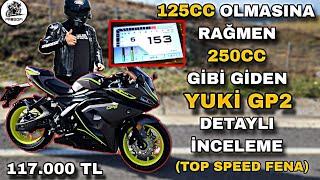 TRDE İLK B EHLİYET UYUMLU YUKİ GP2 DETAYLI İNCELEME amp TOP SPEED 153 RACİNG BAŞLANGIÇ MOTORU [upl. by Cade103]