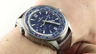 2018 JaegerLeCoultre Polaris Chronograph World Time 905T471 Luxury Watch Review [upl. by Mayne299]